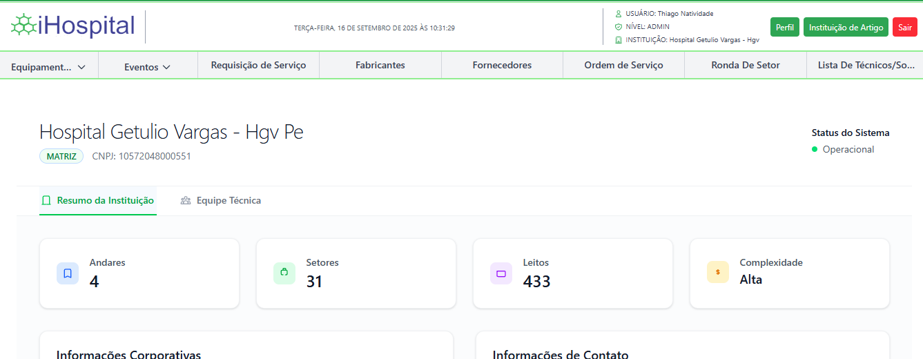 Sistema Hospitalar